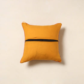 Orange - jacquard weave cotton cushion cover 63