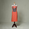 Jacquard weave cotton patchwork unstitched kurta material