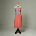 Jacquard weave cotton patchwork unstitched kurta material