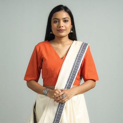 Buy Jacquard Weave Cotton Stitched Blouse Online at iTokri.com