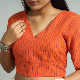 Buy Jacquard Weave Cotton Stitched Blouse Online at iTokri.com