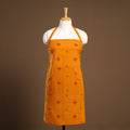 Buy Orange Jacquard Weaving Cotton Apron with Pocket