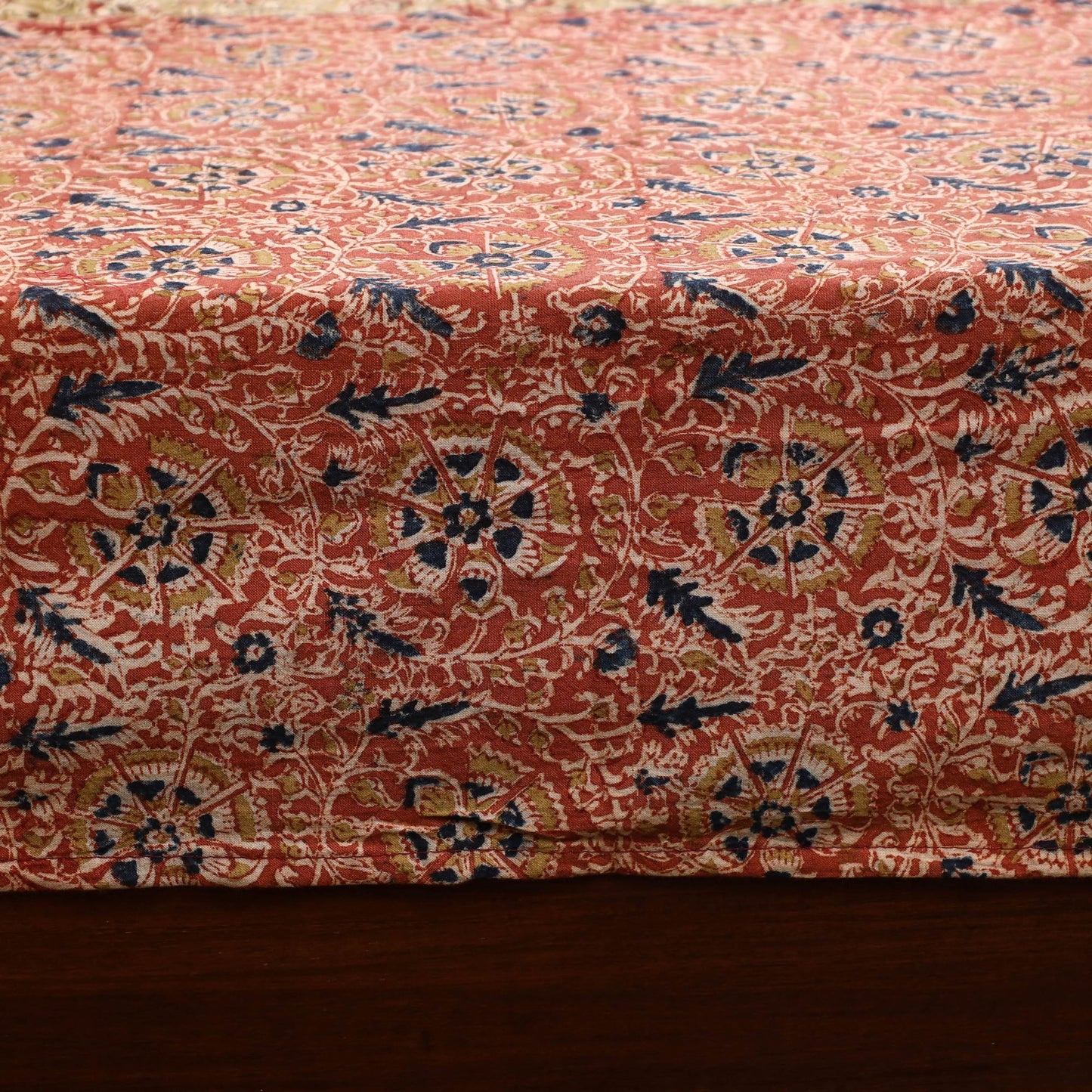 Kalamkari patchwork cotton bedsheet set 26 - handcrafted