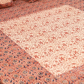 Kalamkari patchwork cotton bedsheet set 40 - handcrafted