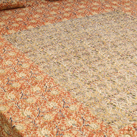 Kalamkari patchwork cotton bedsheet set 39 - handcrafted