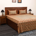 Kalamkari patchwork cotton bedsheet set 39 - handcrafted