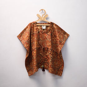 Orange - kalamkari cotton kids kaftan (3-4 years) 77