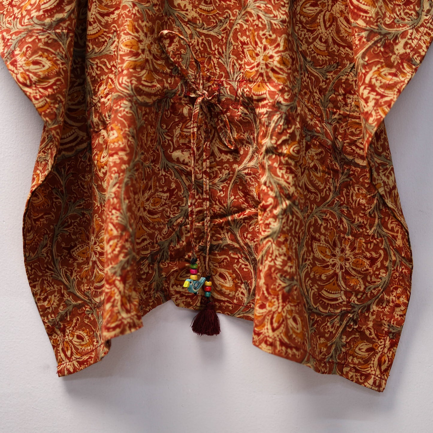 Orange - kalamkari cotton kids kaftan (3-4 years) 77