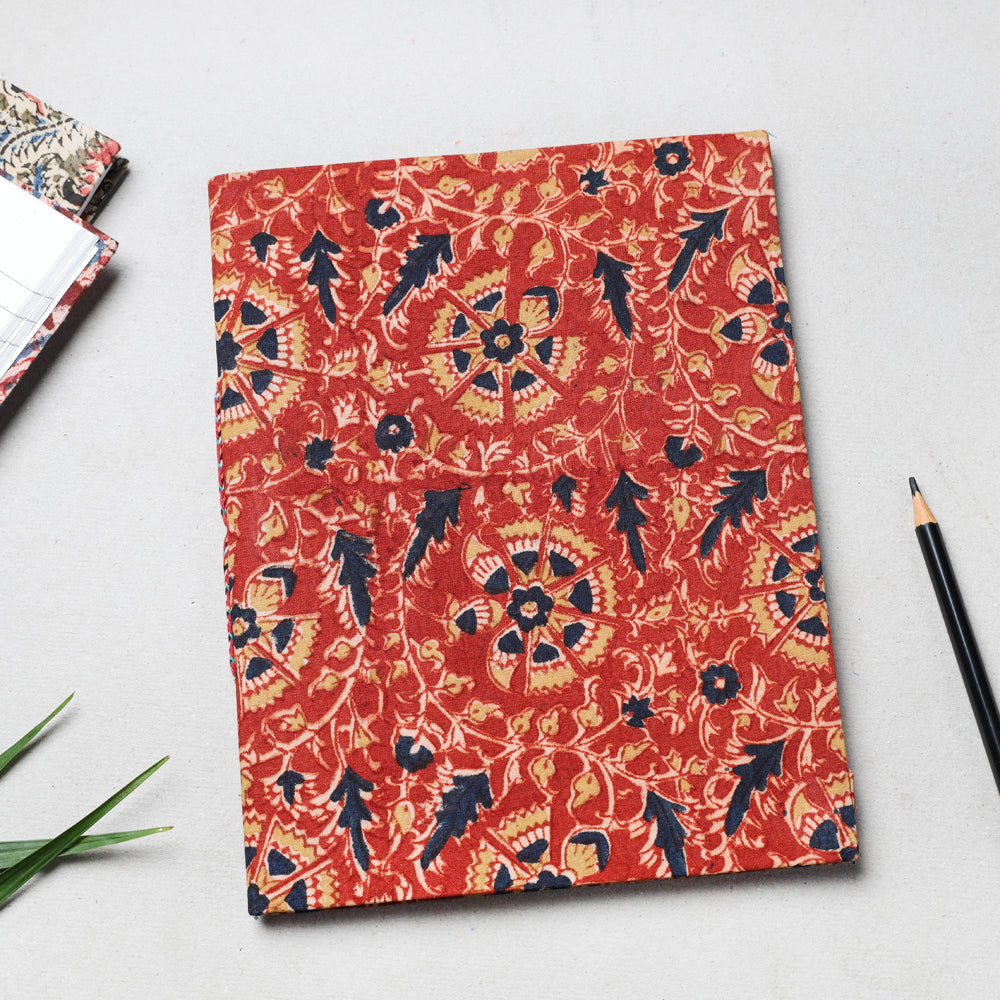 Buy Kalamkari Fabric Cover Handmade Paper Notebook Online at iTokri.com