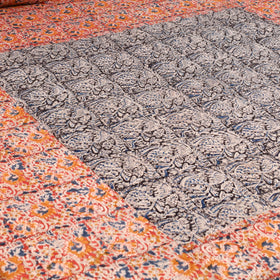Kalamkari patchwork cotton bedsheet set 53 - handcrafted