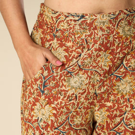 Buy Kalamkari Block Printed Cotton Elasticated Palazzo Online at iTokri.com