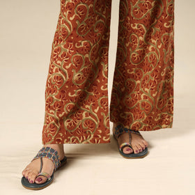 Buy Kalamkari Block Printed Cotton Elasticated Palazzo Online at iTokri.com