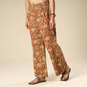 Buy Kalamkari Block Printed Cotton Elasticated Palazzo Online at iTokri.com