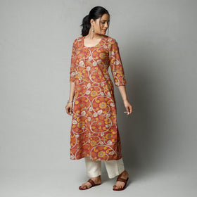  Kalamkari Printed Cotton Kurta For Women