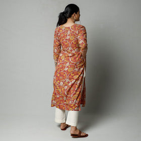  Kalamkari Printed Cotton Kurta For Women