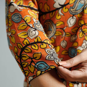  Kalamkari Printed Cotton Straight Kurta For Women