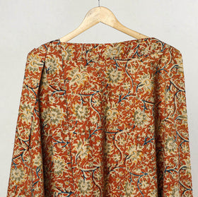 Buy Kalamkari Block Printed Cotton Wrap Around Skirt 15 Online at iTokri.com