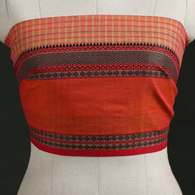 Kanchipuram cotton blouse piece 06 - handcrafted