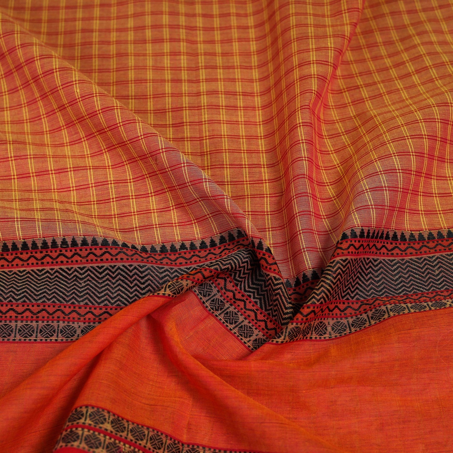 Kanchipuram cotton blouse piece 06 - handcrafted