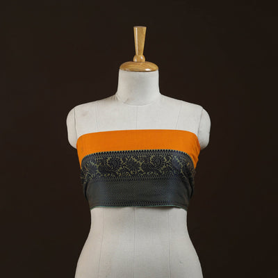 Kanchipuram cotton blouse piece 09 - handcrafted