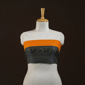 Kanchipuram cotton blouse piece 09 - handcrafted