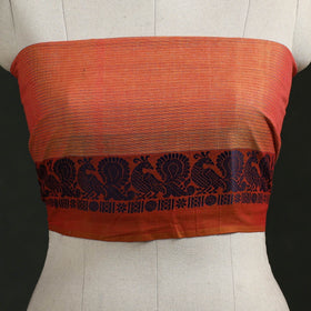 Kanchipuram cotton blouse piece 10 - handcrafted