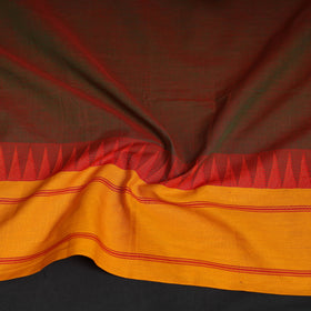 Kanchipuram cotton blouse piece 17 - handcrafted
