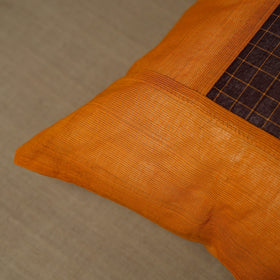 Orange - Kanchipuram Patchwork Cotton Cushion Cover 13