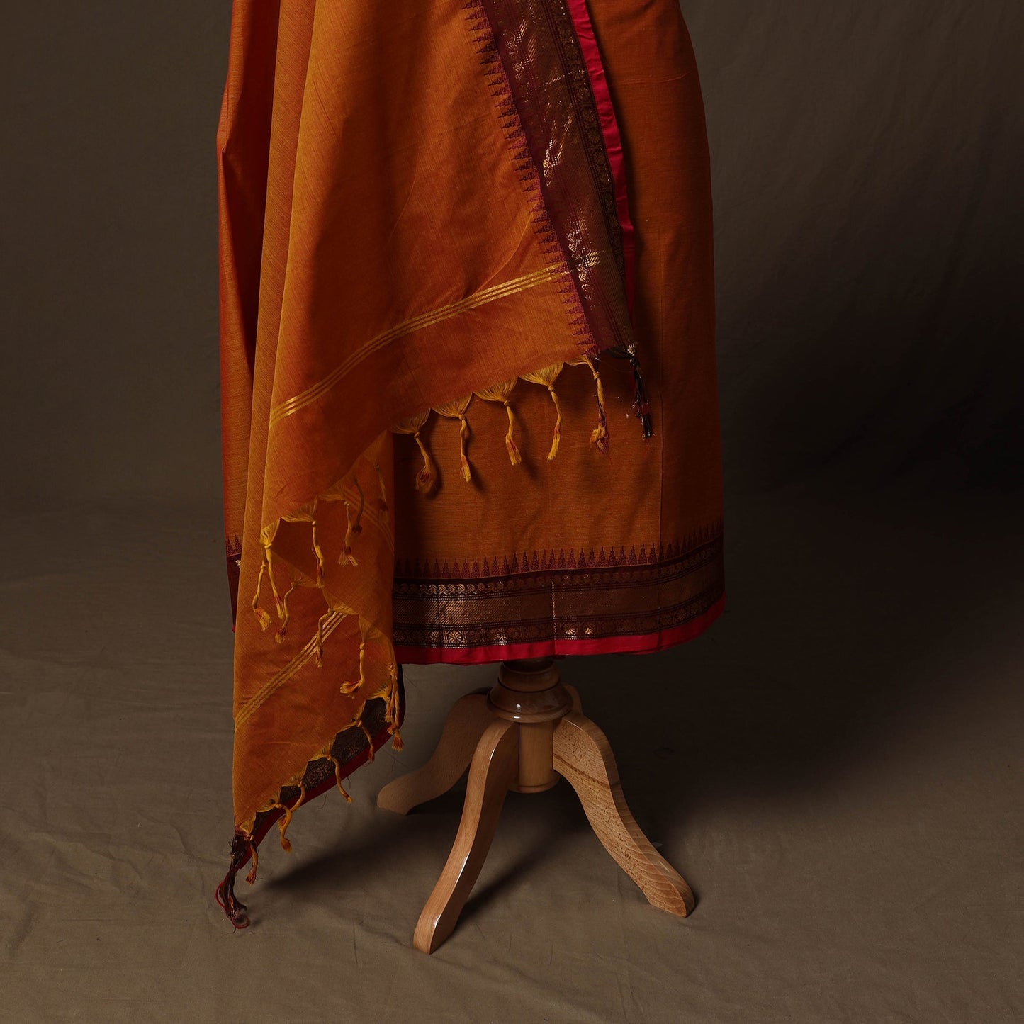 Kandangi chettinad cotton 2pc unstitched dress material 04