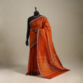 Orange - kandangi chettinad cotton saree with border 23