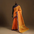 Orange - kandangi chettinad cotton saree with border 34