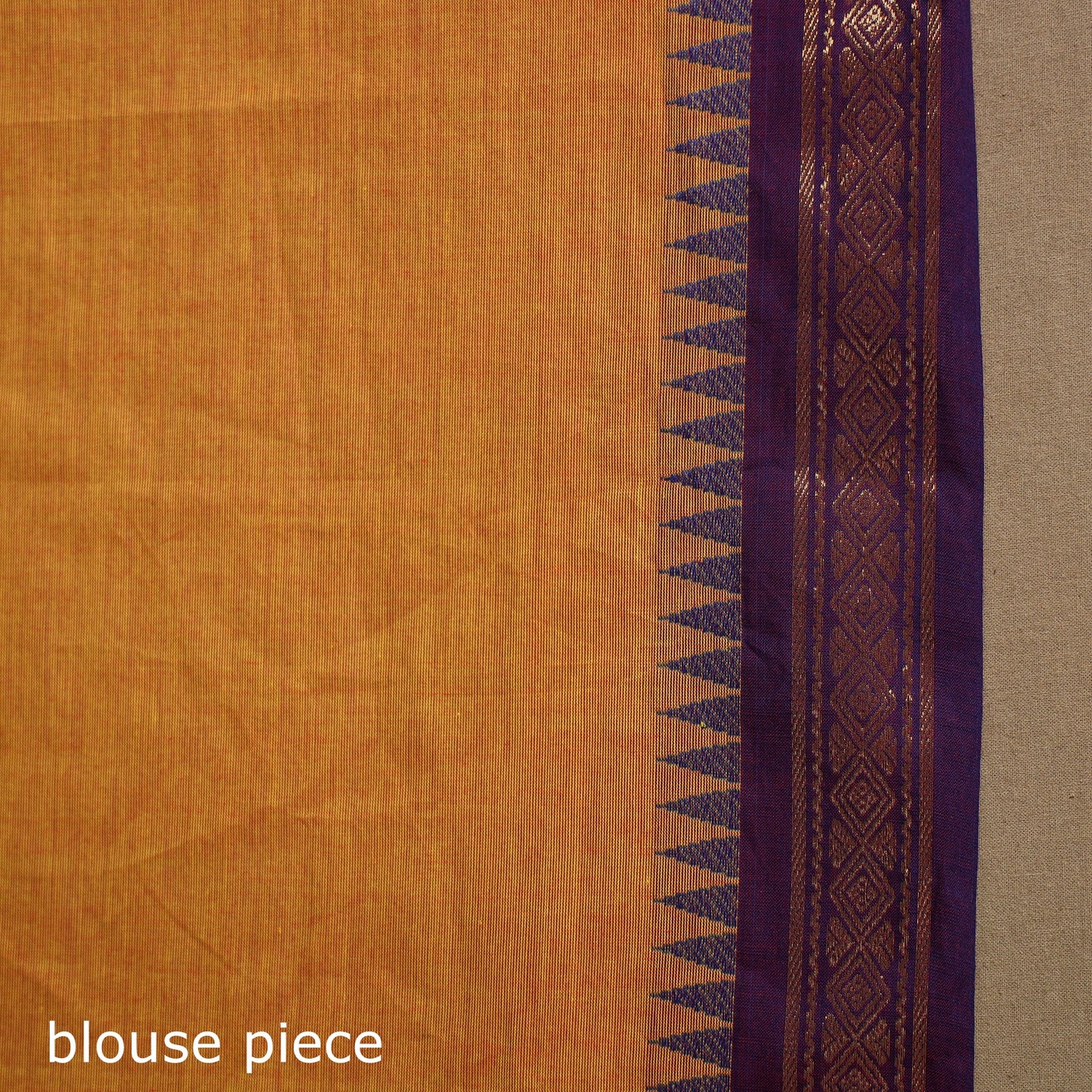 Orange - kandangi chettinad cotton saree with border 34