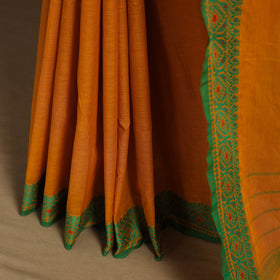 Orange - kandangi chettinad cotton saree with border 42