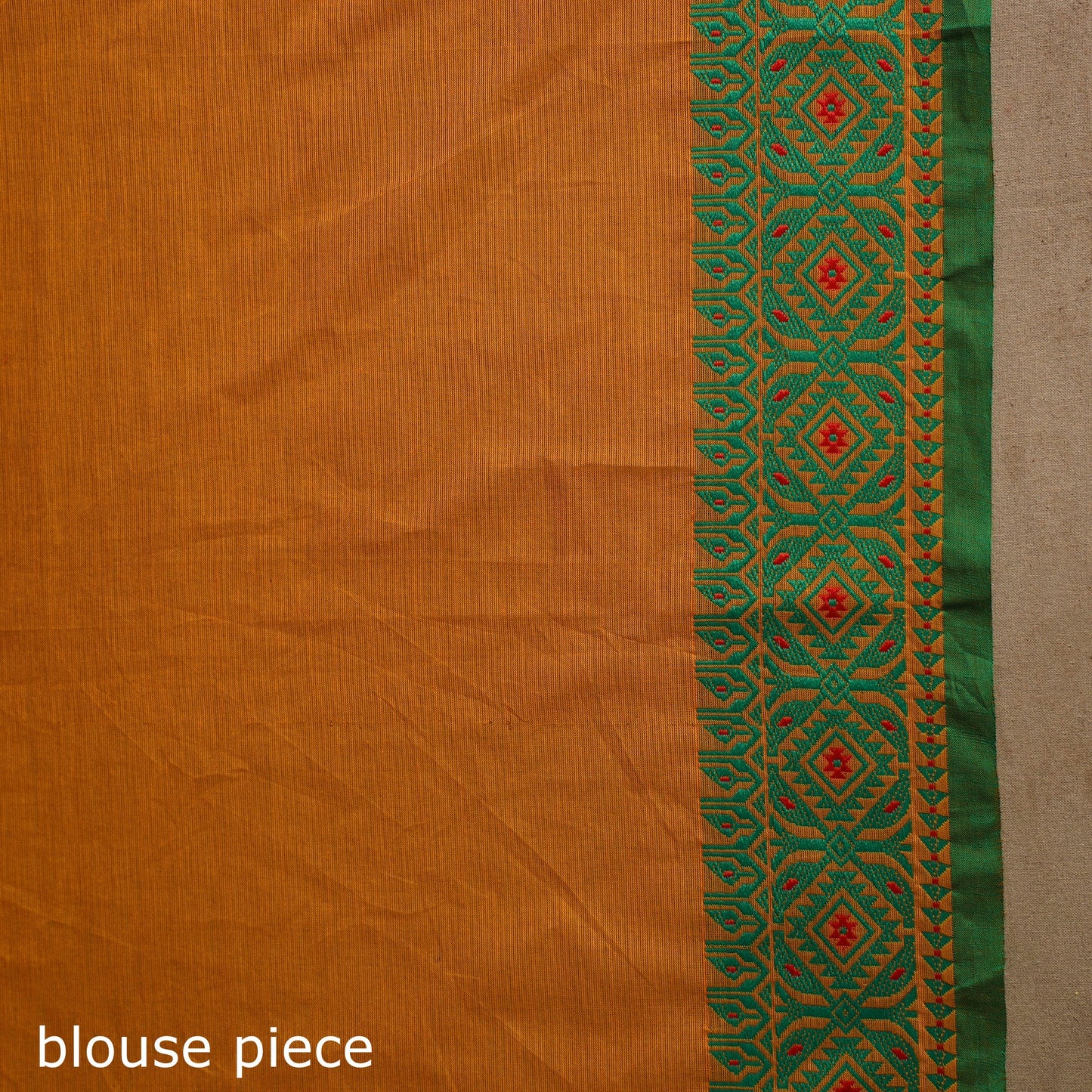 Orange - kandangi chettinad cotton saree with border 42
