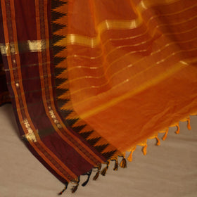 Orange - kandangi chettinad cotton saree with border 64