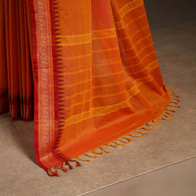 Orange - kandangi chettinad cotton saree with border 83