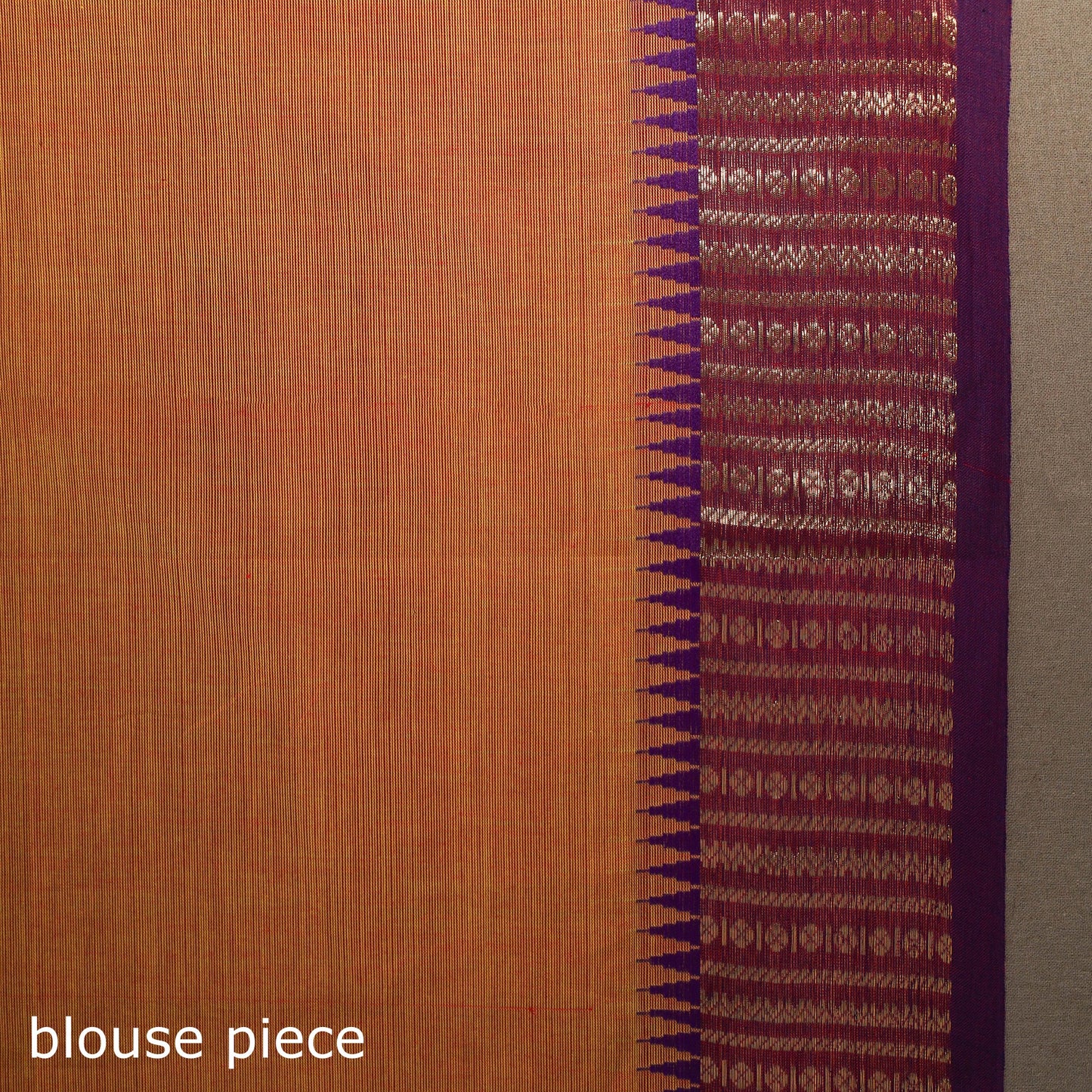 Orange - kandangi chettinad cotton saree with border 98