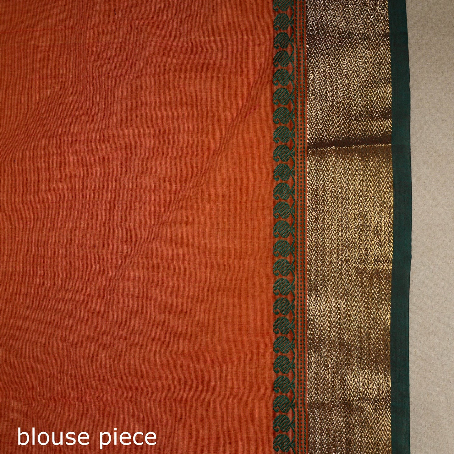 Orange - kandangi thread buti chettinad cotton saree