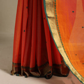 Orange - kandangi thread buti chettinad cotton saree