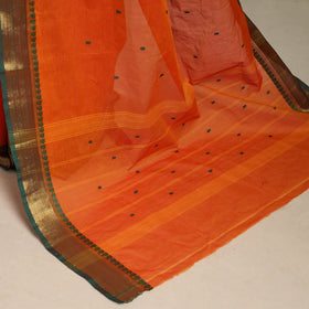 Orange - kandangi thread buti chettinad cotton saree