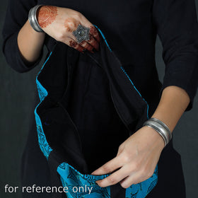  Kantha Work Block Print Cotton Shoulder Bag 