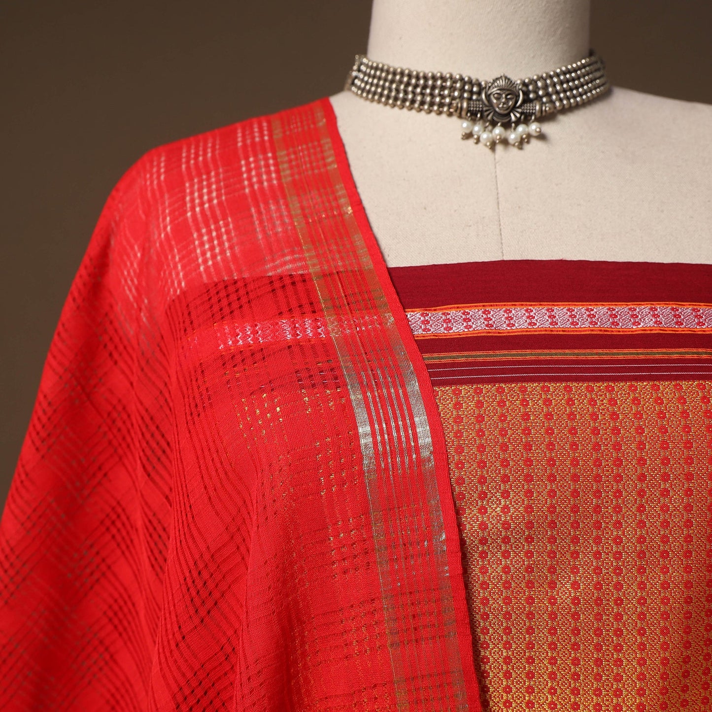 Karnataka khun mercerised cotton 3pc unstitched dress