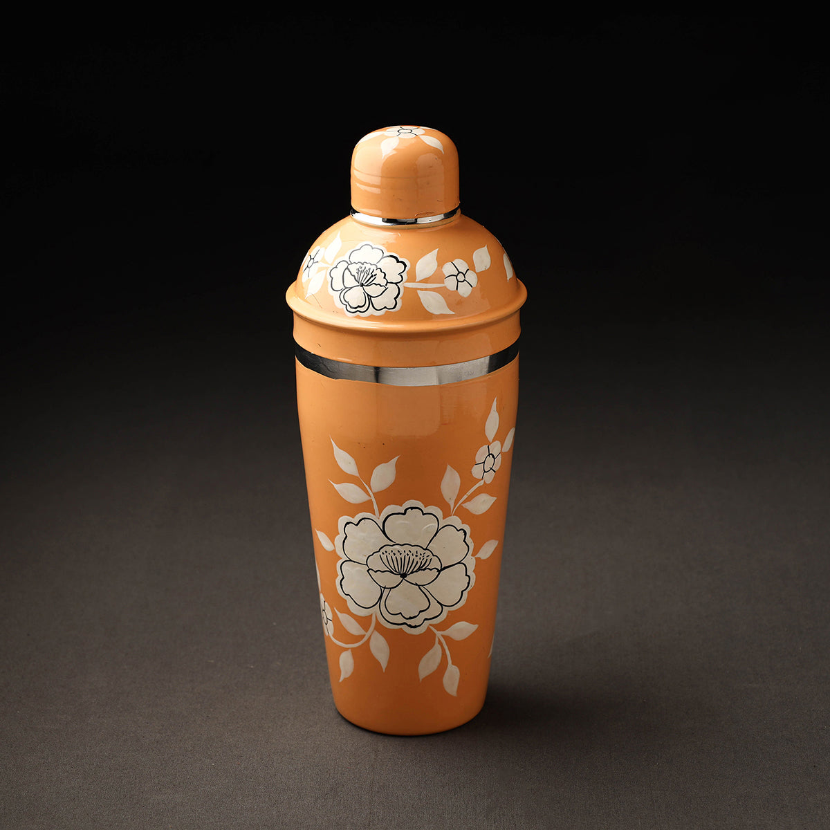  Floral Handpainted Enamelware Stainless Steel Bottle 