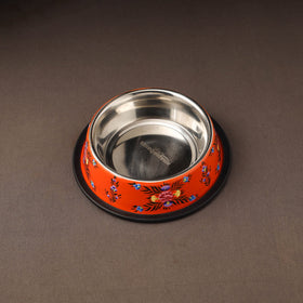 Kashmir enamelware floral handpainted stainless steel pet