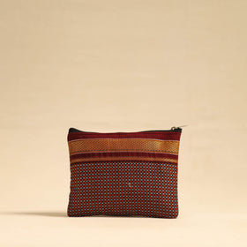  Orange Khun Fabric Quilted Cotton Utility Pouch