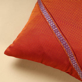 Orange Khun Weave Cotton Cushion Cover (16 x 16 in)