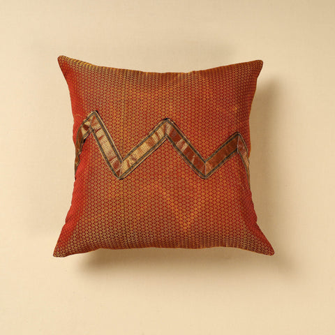  Orange Khun Weave Cotton Cushion Cover (16 x 16 in)
