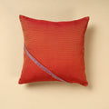 Orange Khun Weave Cotton Cushion Cover (16 x 16 in)