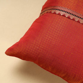 Orange Khun Weave Cotton Cushion Cover (16 x 16 in)