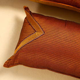 Orange - Khun Weave Cotton Pillow Covers (Set of 2)